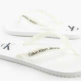 Calvin Klein BEACH SANDAL TRANSPA Mens Sandals Bright White/Black
