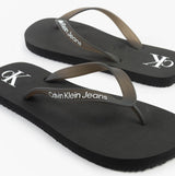 Calvin Klein BEACH SANDAL TRANSPA Mens Sandals Black/Bright White