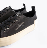 Calvin Klein BOLD VULCANISED Womens Trainers Black/Creamy White