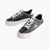 Calvin Klein FLATFORM LACEUP Womens Trainers Black/Bright White