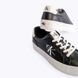 Calvin Klein FLATFORM LACEUP Womens Trainers Black/Bright White