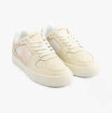 Calvin Klein CLASSIC CUPSOLE Womens Trainers Bright White/Travertine/W Pink