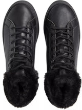 Calvin Klein BOLD PLATFORM LOW LACE UP Womens Trainers Triple Black