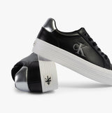 Calvin Klein BOLD VULCANISED FLATFORM Womens Trainers Black/Silver