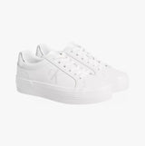 Calvin Klein BOLD VULCANISED FLATFORM Womens Trainers Bright White/Silver