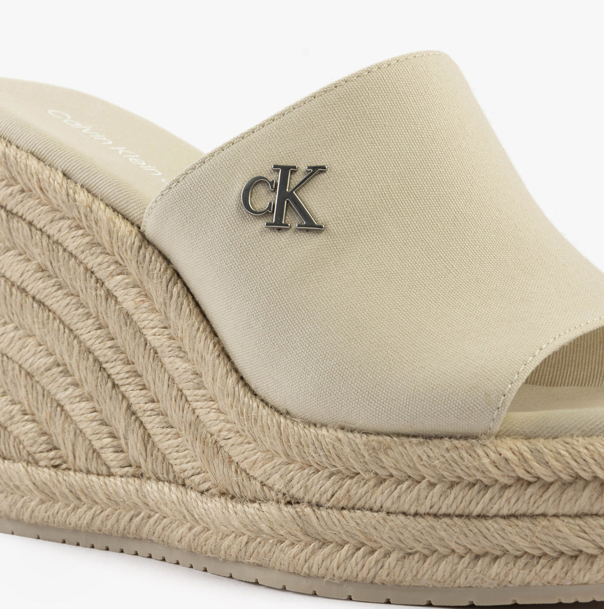 Calvin Klein WEDGE ROPE Womens Sandals Turtle Dove