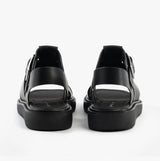 Calvin Klein LEATHER FISHERMAN Womens Sandals Triple Black