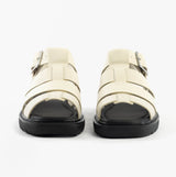 Calvin Klein LEATHER FISHERMAN Womens Sandals Turtle Dove/Black