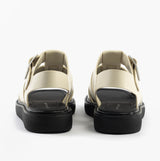 Calvin Klein LEATHER FISHERMAN Womens Sandals Turtle Dove/Black