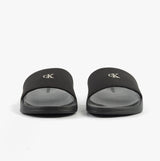 Calvin Klein MONOGRAM Womens Slides Triple Black