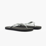 Calvin Klein BEACH SANDAL MONOLOG Womens Sandals Black/Silver