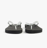 Calvin Klein BEACH SANDAL MONOLOG Womens Sandals Black/Silver