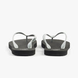 Calvin Klein BEACH SANDAL MONOLOG Womens Sandals Black/Silver