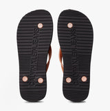 Calvin Klein BEACH SANDAL MONOLOGUE Womens Flip Flops Black/Dusty Coral