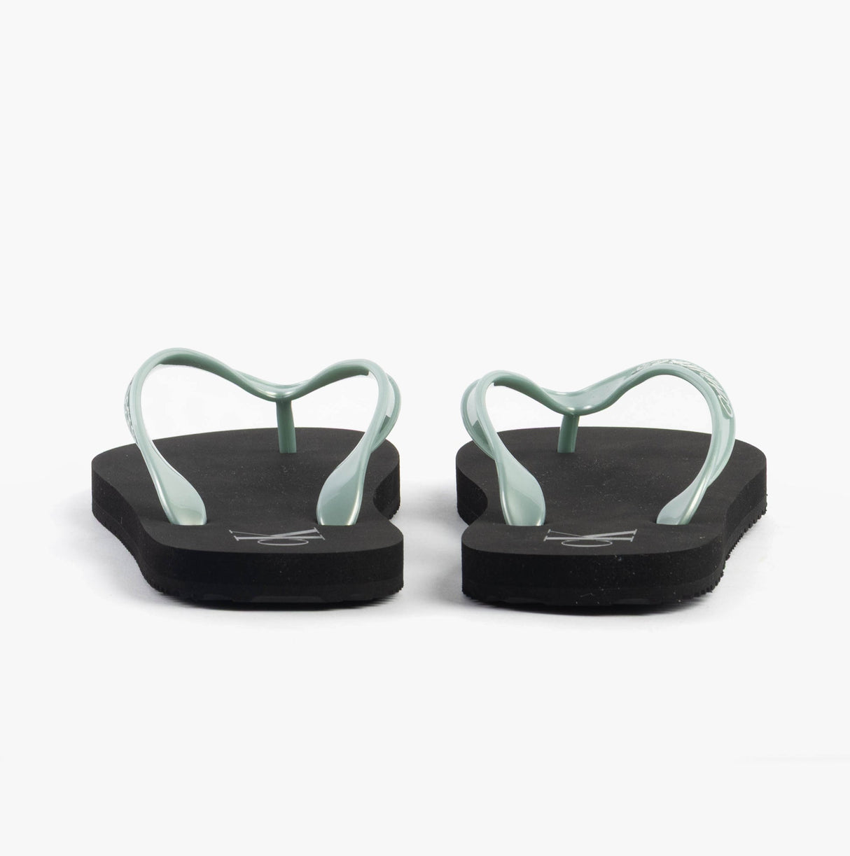 Calvin Klein BEACH SANDAL MONOLOG Womens Sandals Black/Cloud Blue