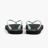 Calvin Klein BEACH SANDAL MONOLOG Womens Sandals Black/Cloud Blue