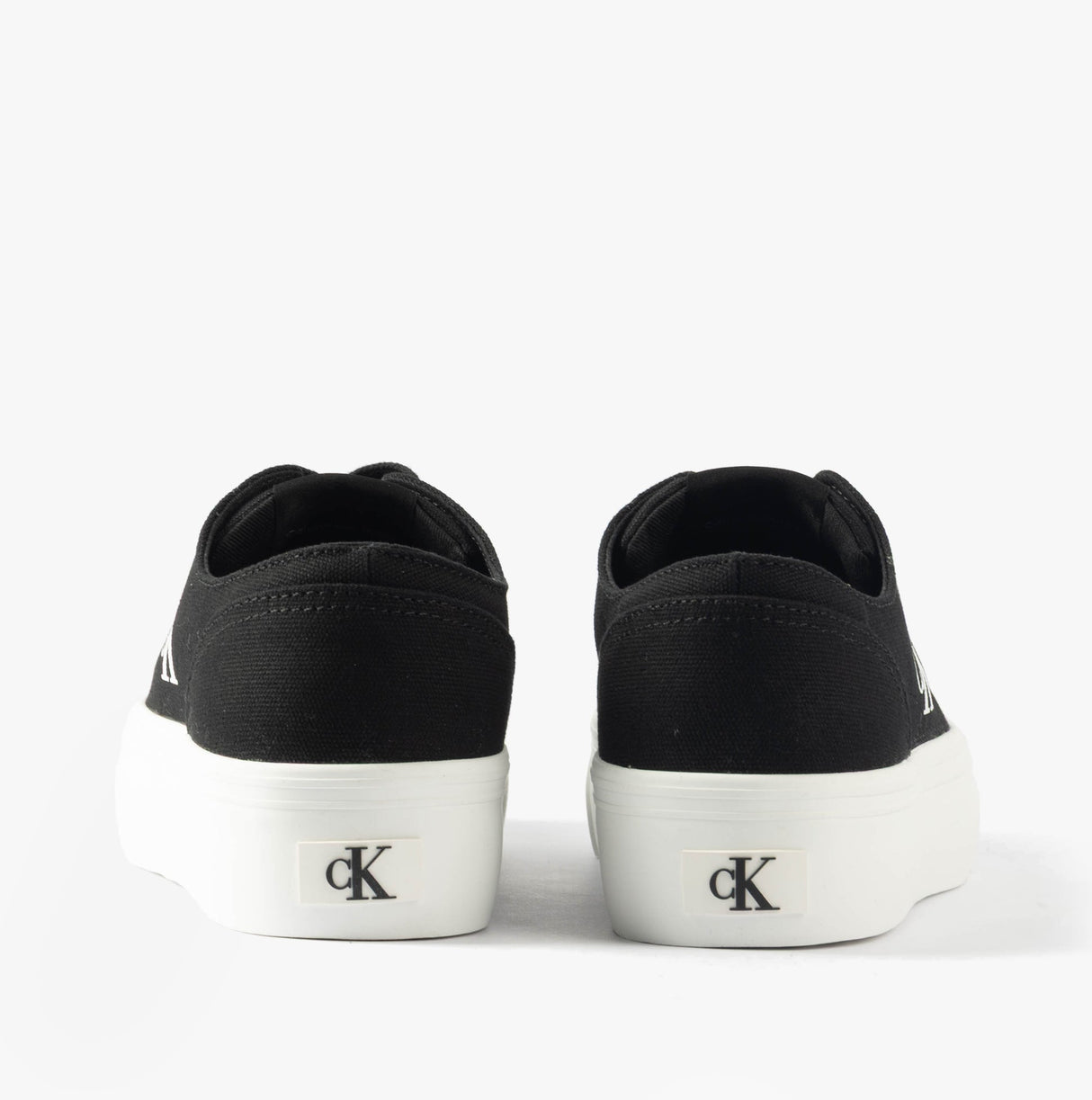Calvin Klein VULC FLATFORM LOW Womens Trainers Black/Bright White