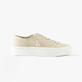 Calvin Klein VULC FLATFORM LOW Womens Trainers Eggshell/Creamy White