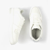 Calvin Klein BASKET CUPSOLE LOW Womens Trainers Bright White/Silver