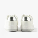 Calvin Klein BASKET CUPSOLE LOW Womens Trainers Bright White/Silver