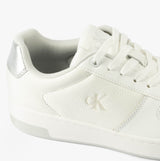 Calvin Klein BASKET CUPSOLE LOW Womens Trainers Bright White/Silver