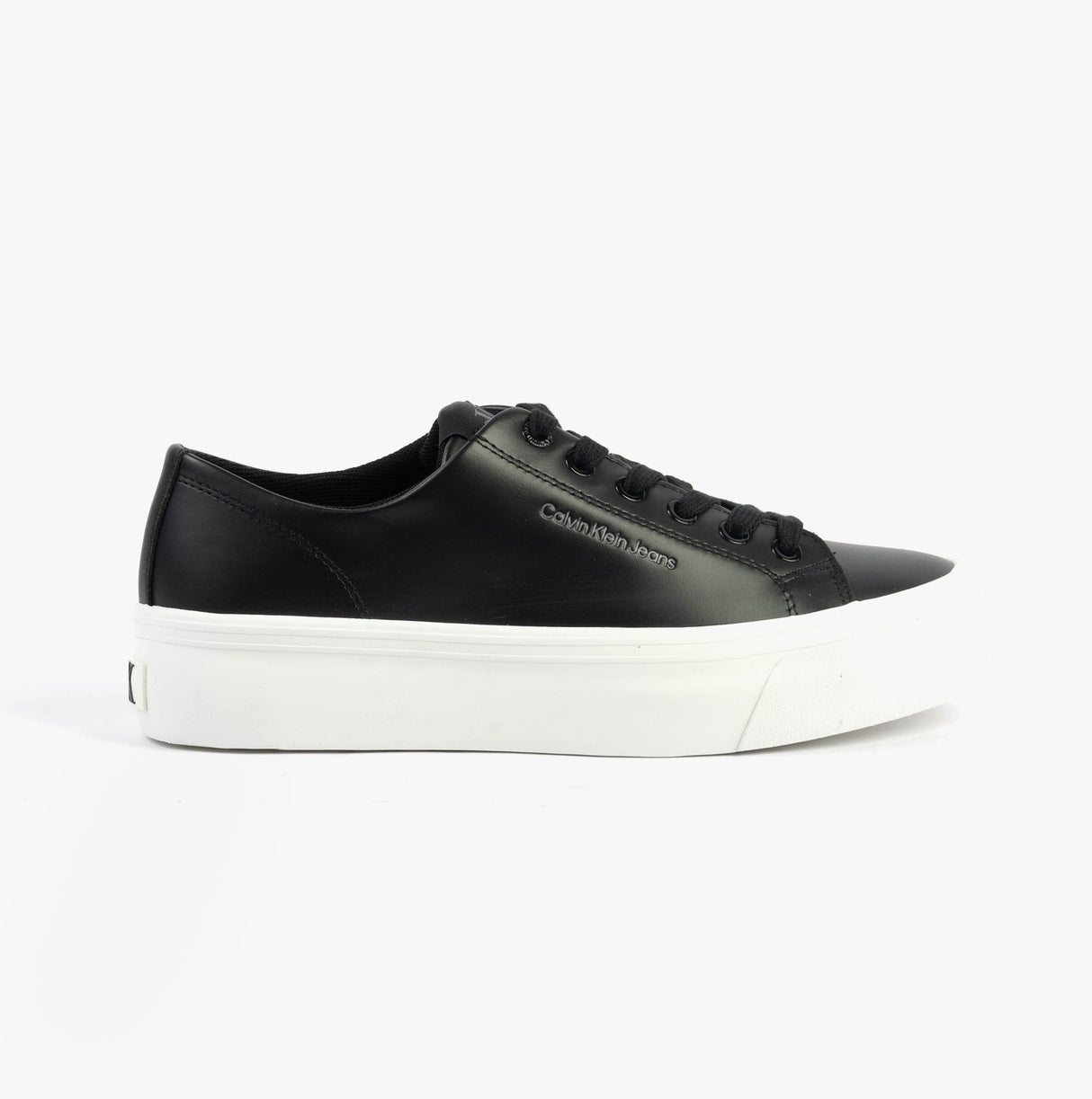 Calvin Klein VULC FLATFORM LOW Womens Trainers Black/Bright White