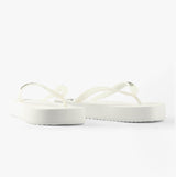 Calvin Klein BEACH SANDAL FLATFORM Womens Sandals Bright White/Black