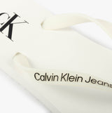Calvin Klein BEACH SANDAL FLATFORM Womens Sandals Bright White/Black