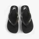 Calvin Klein BEACH SANDAL FLATFORM Womens Sandals Black/Bright White