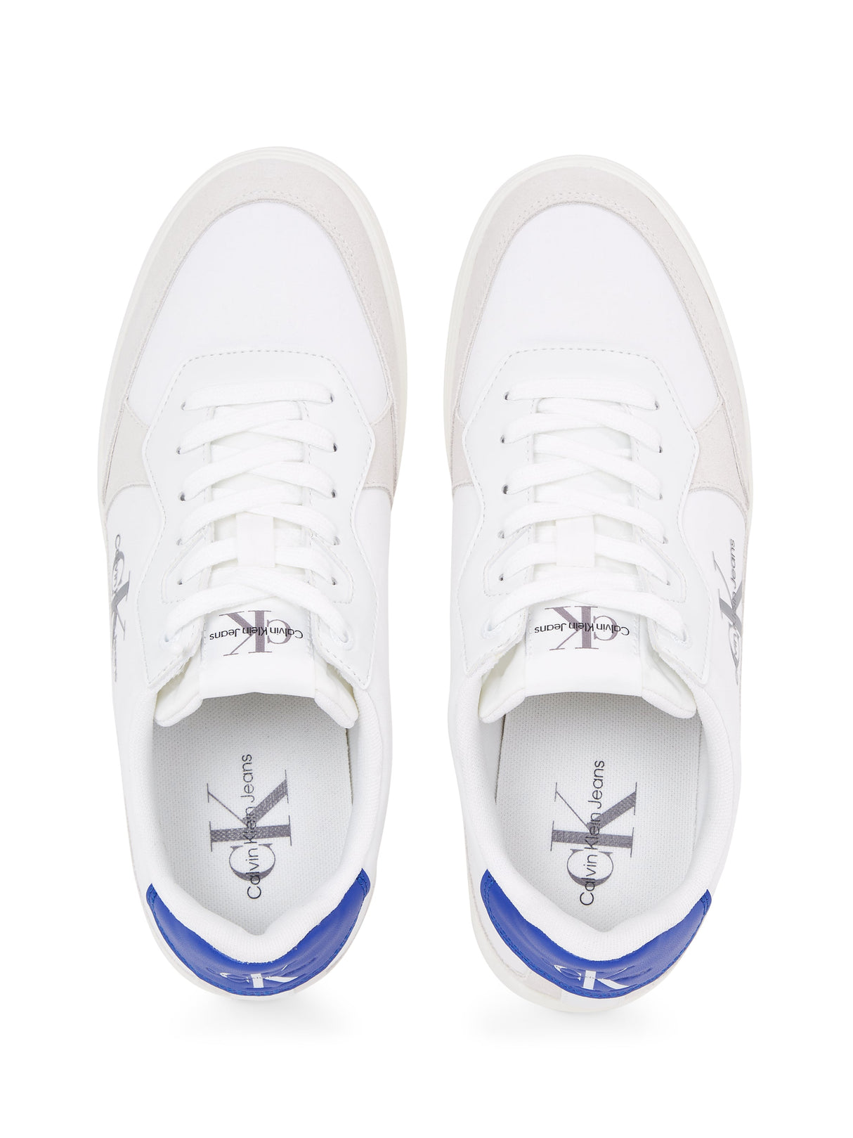Calvin Klein CLASSIC CUPSOLE Mens Trainers Bright White/Sapphire Blue