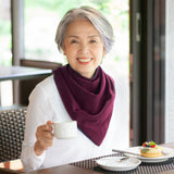 Premium Neckerchief Style Adult Dribble Bib - Waterproof & Discreet - Large - Burgundy