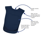 Tabard style adult bib - Small Navy