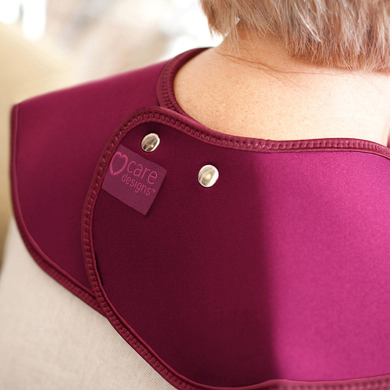 Tabard style adult bib - Large Burgundy