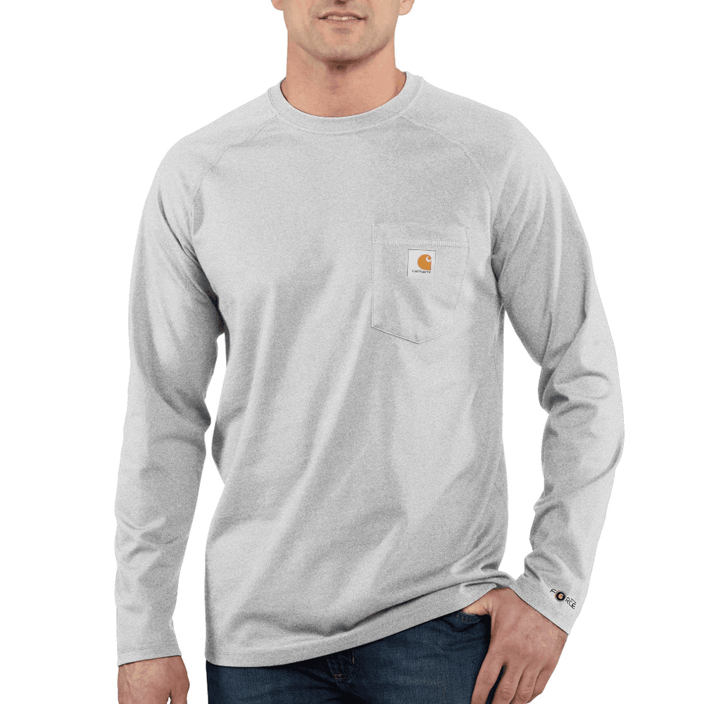 Carhartt 100393 Force Fast Dry Cotton Delmont Long Sleeve T-Shirt