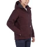 Carhartt 102248 Full Swing Womens Loose Fit Washed Duck Sherpa Lined Jacket Coat