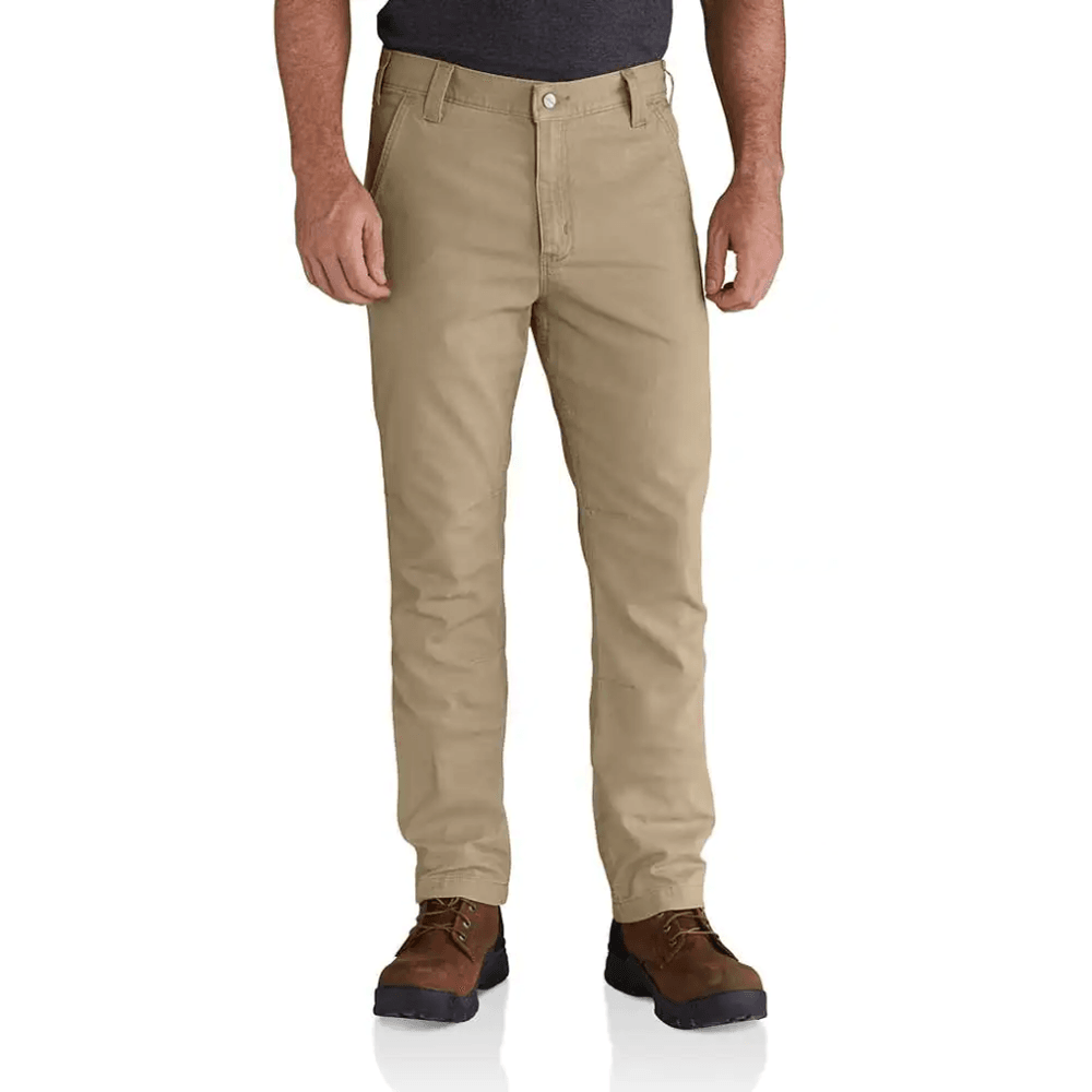 Carhartt 102821 Rugged Flex Straight Fit Canvas 5-Pocket Tapered Work Pant Trouser Dark Khaki, 36" Waist 34" Leg