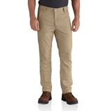 Carhartt 102821 Rugged Flex Straight Fit Canvas 5-Pocket Tapered Work Pant Trouser Dark Khaki, 36" Waist 34" Leg