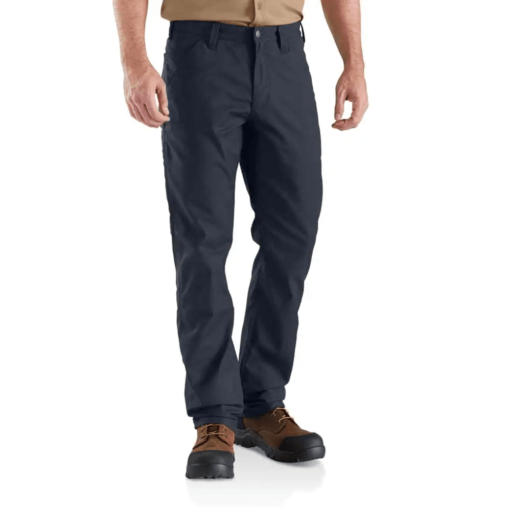 Carhartt 103109 Rugged Professional Series Flex Relaxed Fit Canvas Work Pant Trouser Navy, 34" Waist 32" Leg