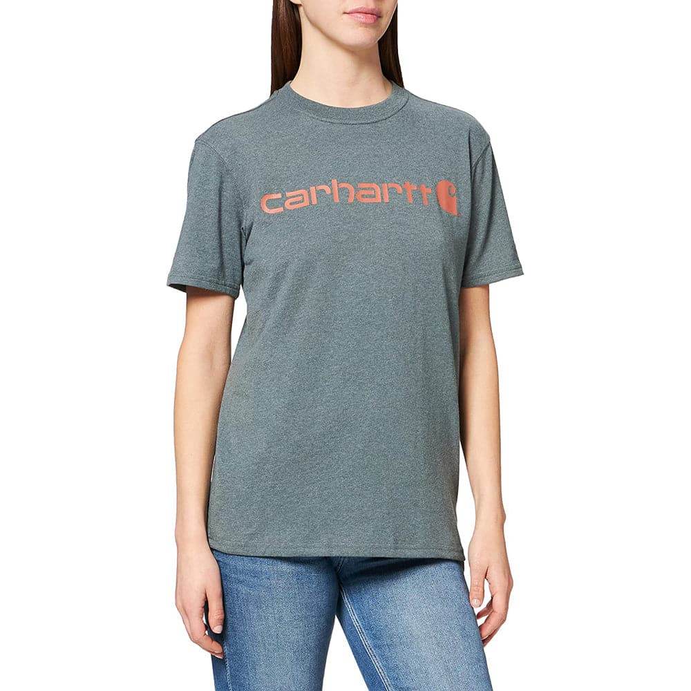 Carhartt 103592 Womens Loose Fit Heavyweight Short Sleeve Logo Graphic T-Shirt
