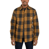 Carhartt 104911 Relaxed Fit Heavyweight Flannel Sherpa Lined Shirt Jac