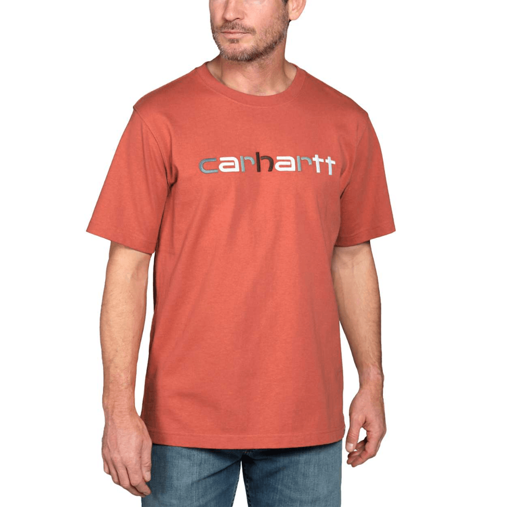 Carhartt 105797 Relaxed Fit Heavyweight Short Sleeve Log Graphic T-Shirt