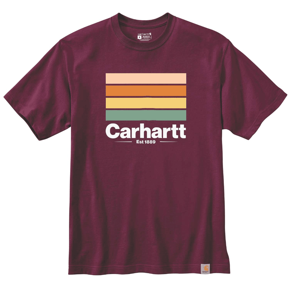 Carhartt 105910 Relaxed Fit Heavyweight Short Sleeve Line Graphic T-shirt