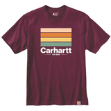 Carhartt 105910 Relaxed Fit Heavyweight Short Sleeve Line Graphic T-shirt