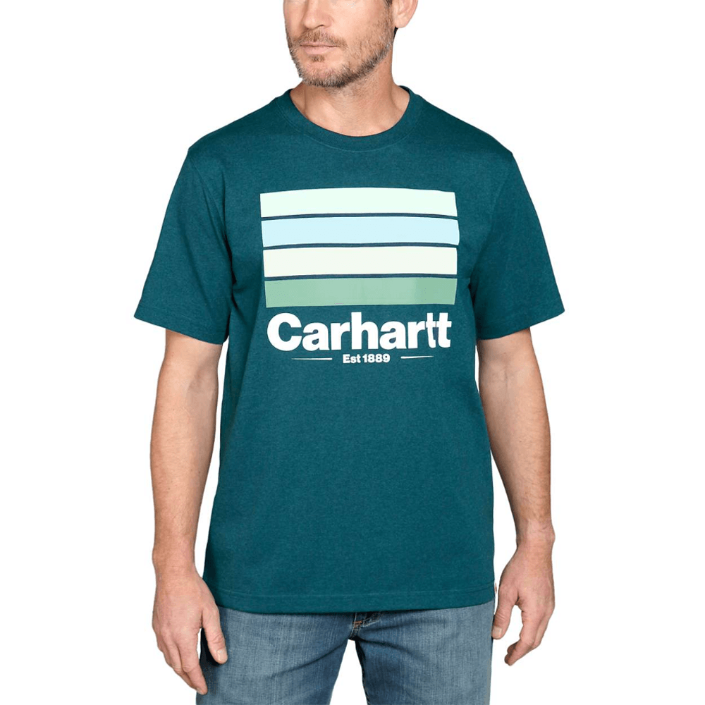 Carhartt 105910 Relaxed Fit Heavyweight Short Sleeve Line Graphic T-shirt