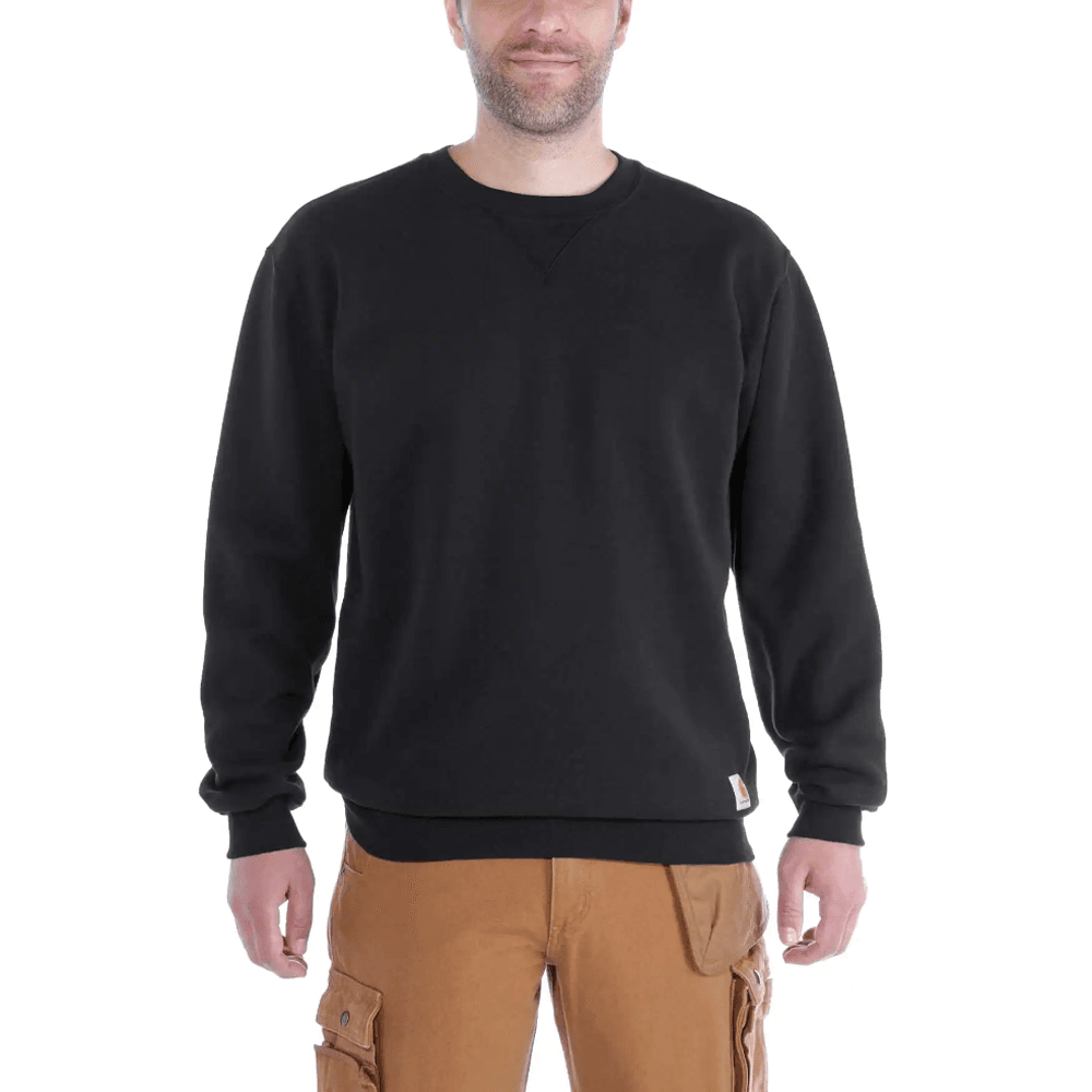 Carhartt K124 Loose Fit Midweight Crew Neck Sweatshirt Black Medium