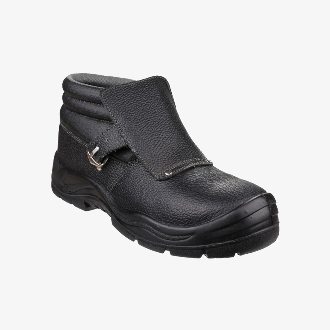 Centek GLYDER Mens Leather Welding Safety Boots Black