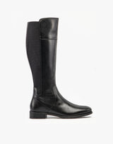 Cipriata SILVIA Womens Leather Zip High Leg Boots Black