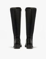 Cipriata SILVIA Womens Leather Zip High Leg Boots Black