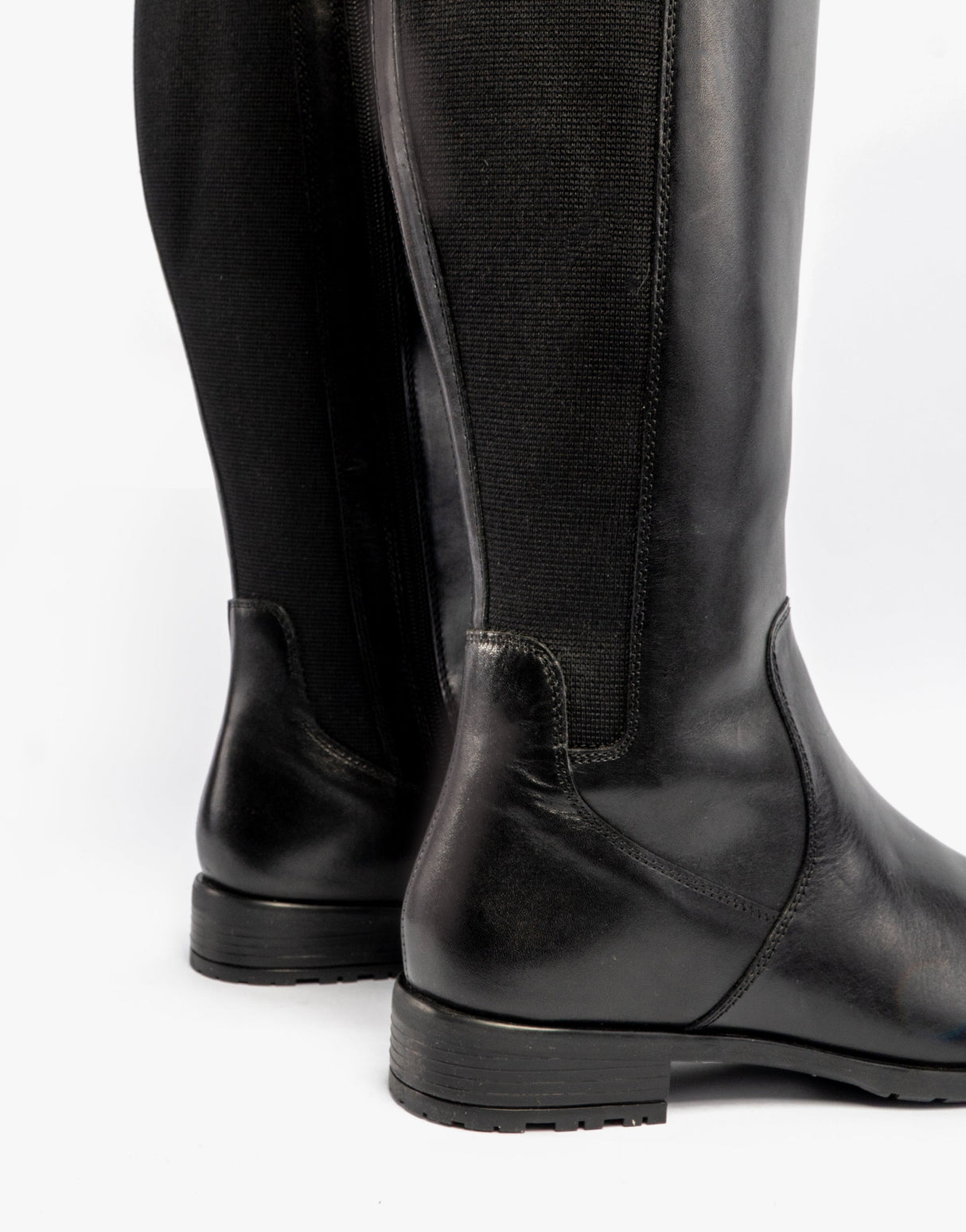 Cipriata SILVIA Womens Leather Zip High Leg Boots Black