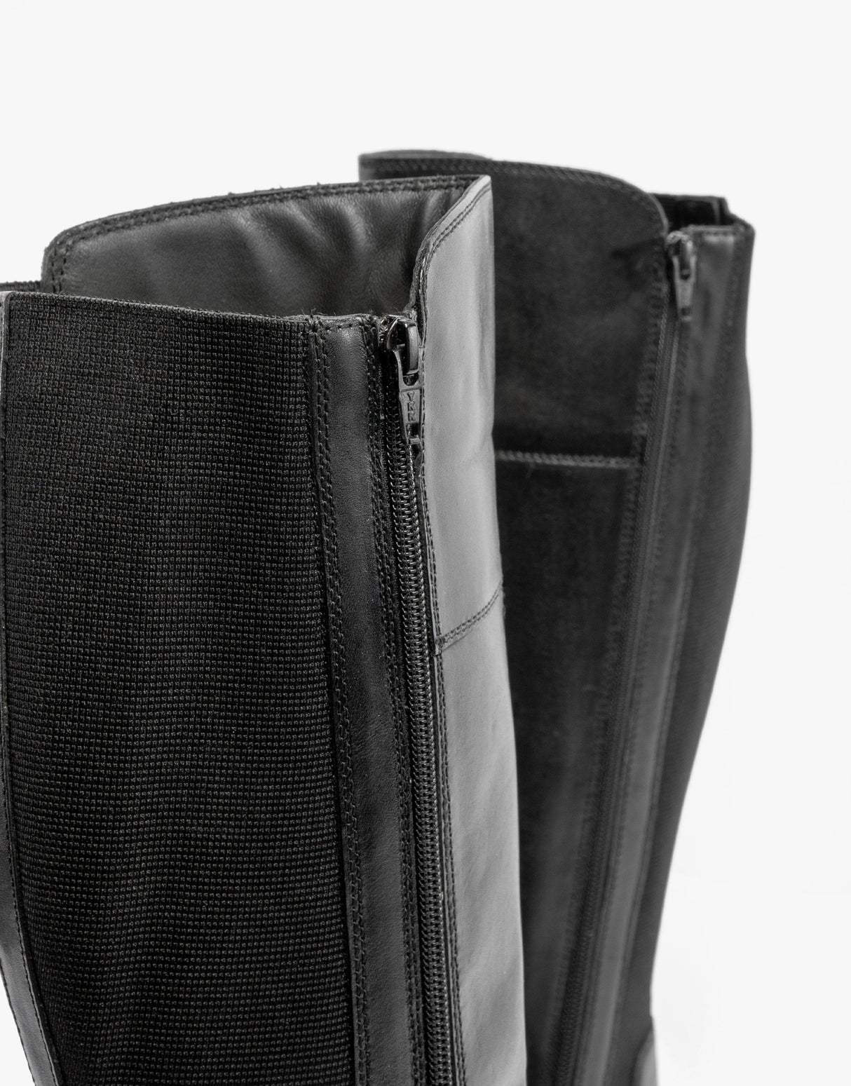 Cipriata SILVIA Womens Leather Zip High Leg Boots Black